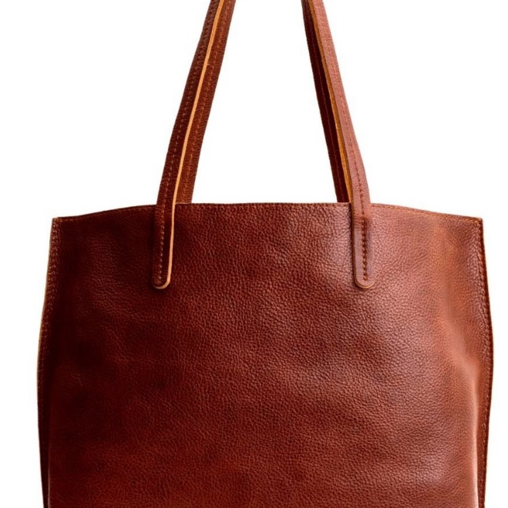 Portland Leather Goods Large August tote in Nutmeg